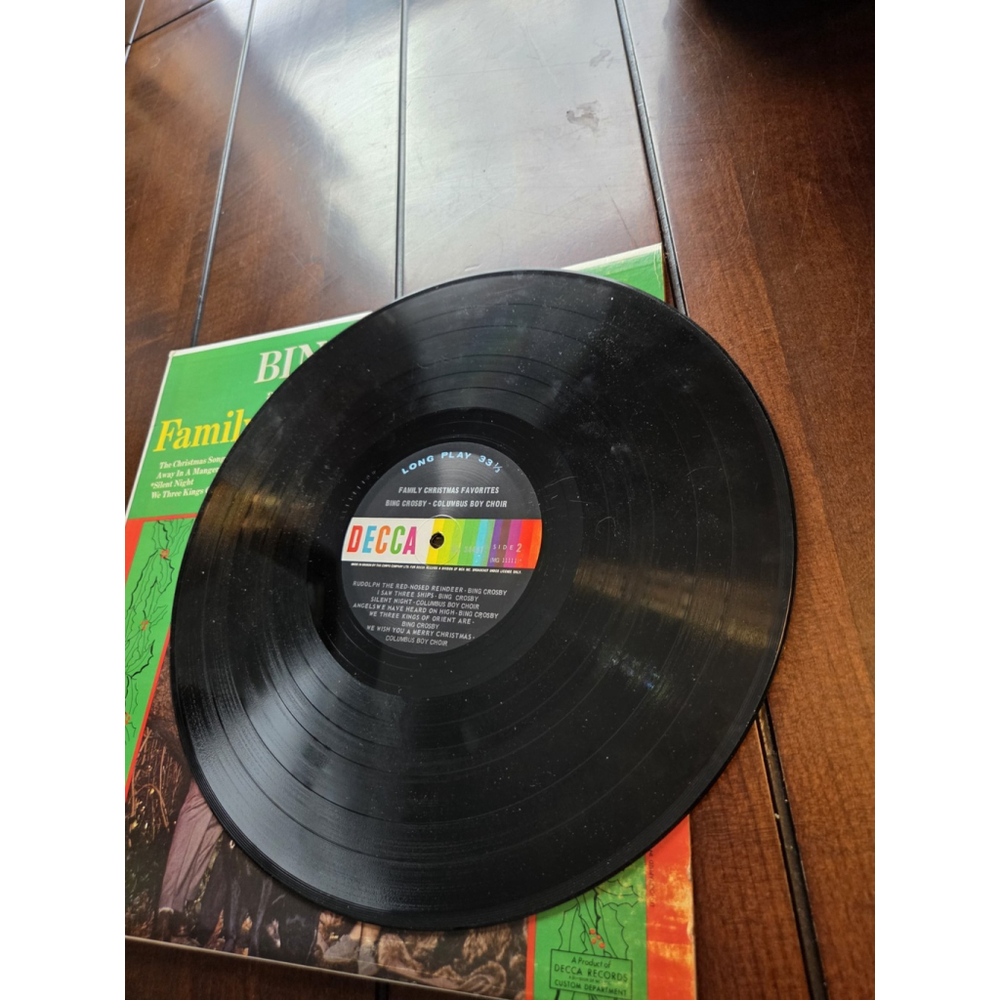 Bing Crosby Family Christmas Favourites Vinyl LP Album (M17) - Picture 4 of 4